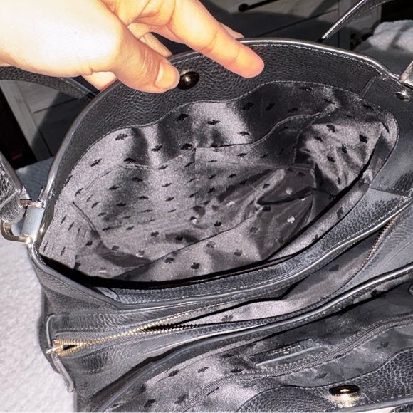 Kate Spade Black Leather Tote Bag - Picture 11 of 12